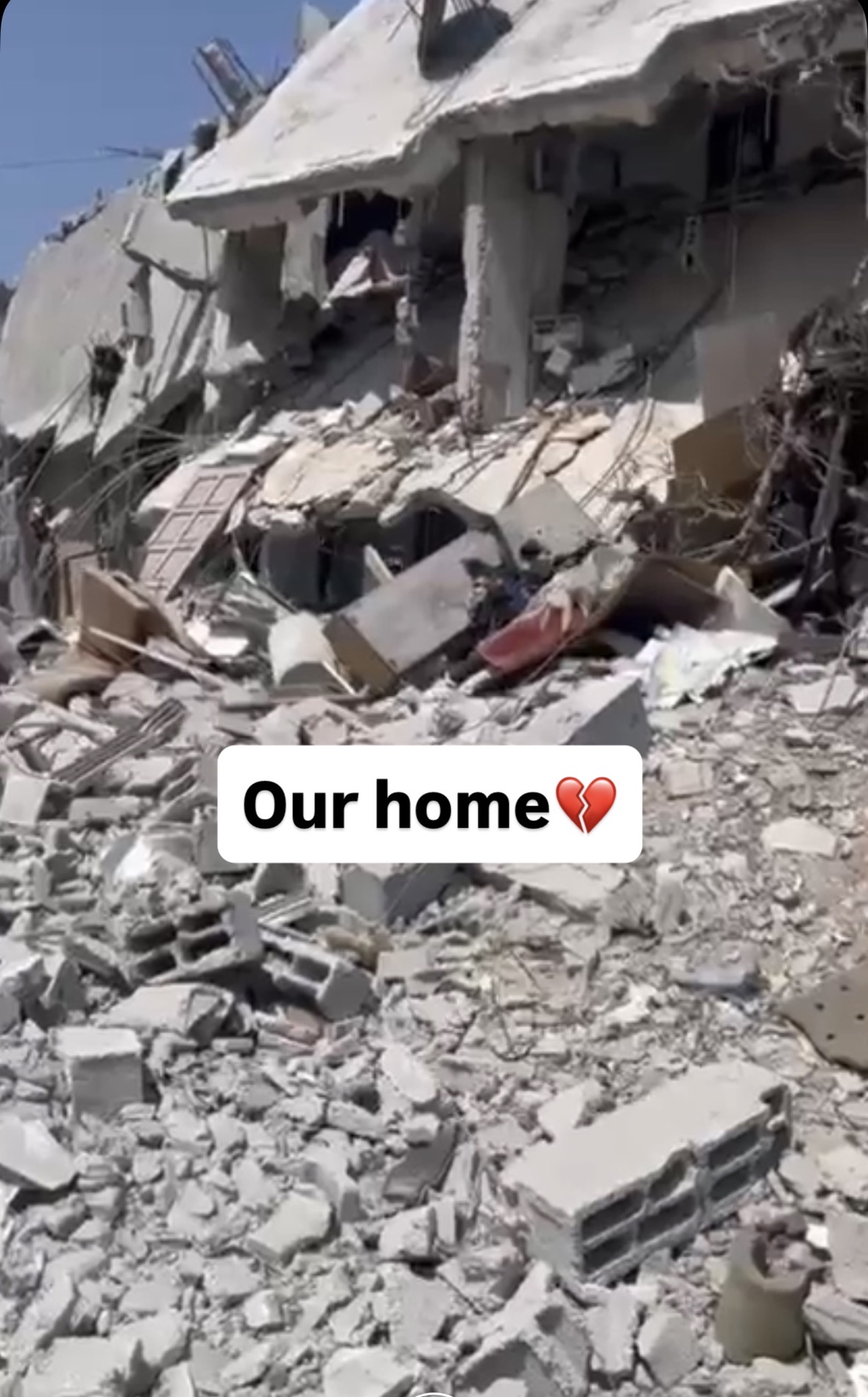 Our home, destroyed